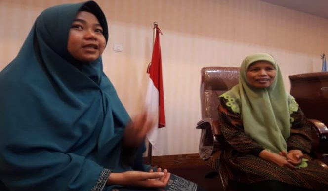 					PD Aisyiyah Kabupaten Bantaeng, Aidah Pakkanna (kanan) dan Co-MAMPU Aisyiyah Bantaeng, Widya Hastuti. (BERITA.NEWS/Saharuddin). 