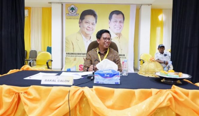					Tes wawancara Tommy Satria Yulianto di kantor partai Golkar Makassar. (BERITA.NEWS/IL). 