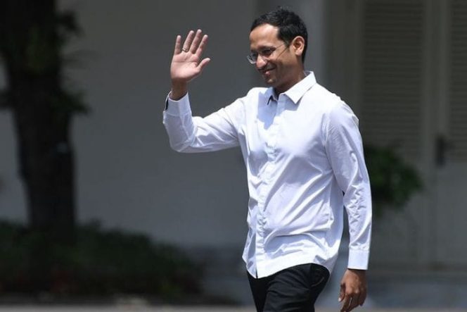 					Nadiem Makarim di komplek Istana Negara, Jakarta. (net)