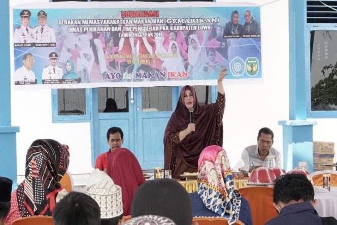 					Cegah Stunting, TP-PKK Luwu Gandeng Dinas Perikanan Sosialisasi Gemarikan