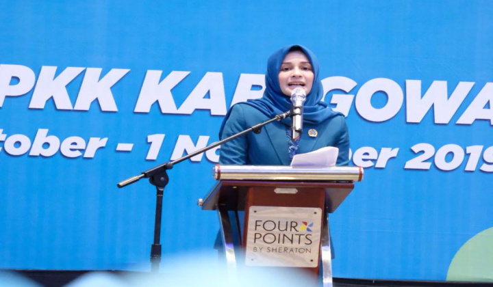 Ketua TP PKK Kabupaten Gowa, Priska Paramita Adnan. (BERITA.NEWS/Putri).