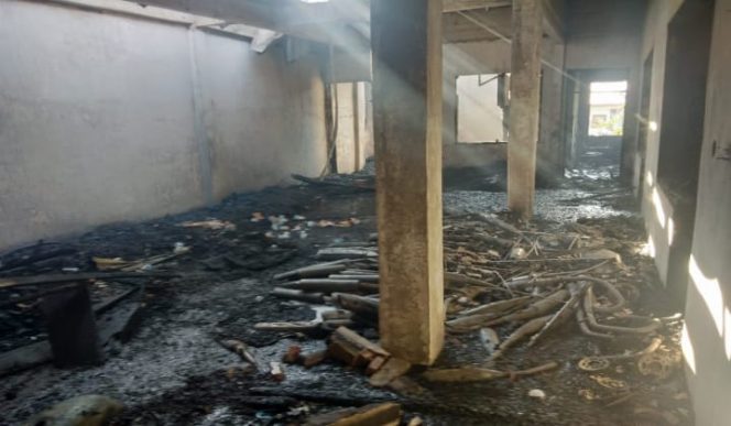 					Kondisi ruko wandi hangus dilalap si jago merah. (BERITA.NEWS/IL). 