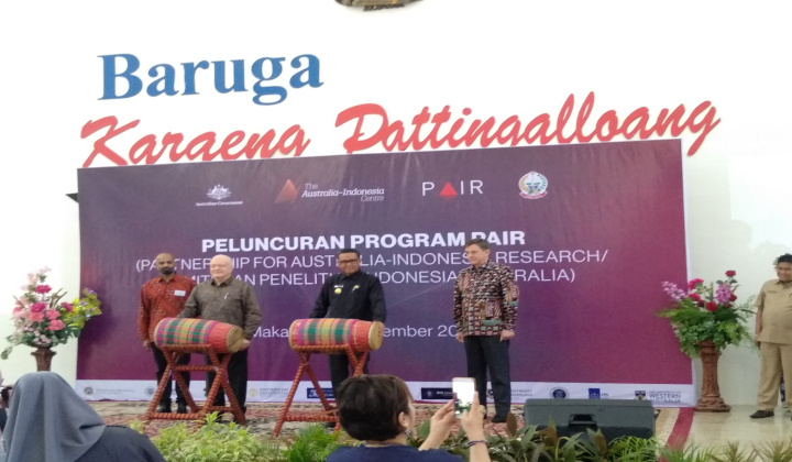 Peluncuran Program Pair (Partnership For Australia - Indonesia Research/ Kemitraan Penelitian Indonesia-Australia. (BERITA.NEWS/Andi Khaerul).