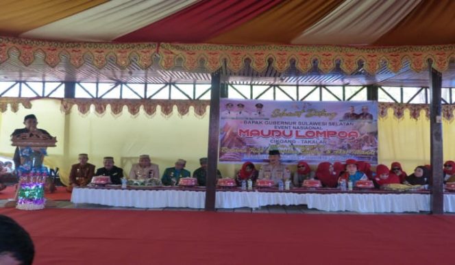 					Wabup Takalar H Achmad Daeng Se're Saat memberikan sambutan. (BERITA.NEWS/Sahabuddin Jaya). 