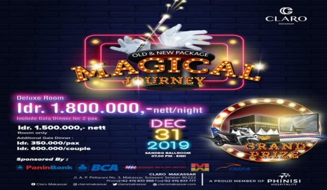 					Paket Tahun Baru Hotel Claro Makassar Mulai Rp1,8 Juta, Ada Doorprize Motor