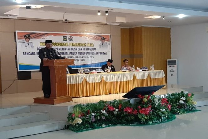 					88 Kades Terpilih Ikut Rakor Pemdes, Ini Pesan Bupati Luwu