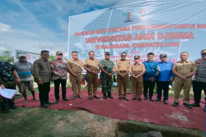 					Bupati Basmin & Wabup Luwu SBj hadiri Peletakan Batu Pertama Kampus Unanda Palopo