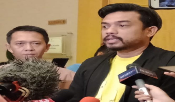					Ketua Komite pemilihan ketua umum partai Golkar Maman Abdurrahman. (BERITA.NEWS/Muhammad Srahlin). 
