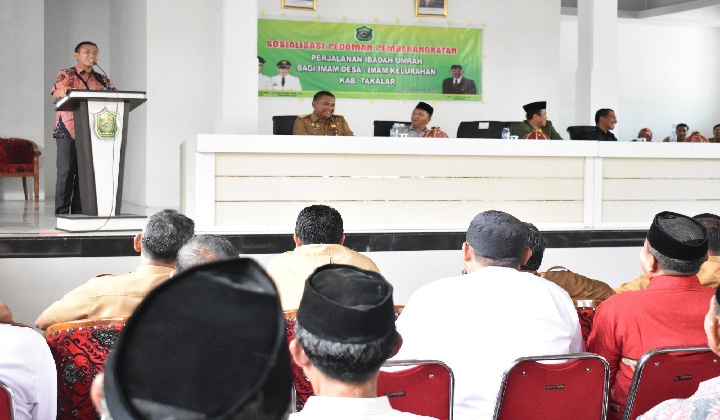 Rapat persiapan Imam Desa/Kelurahan untuk di Berangkatkan Umrah dipimpin Bupati Takalar (BERITA.NEWS/Sahabuddin Jaya).
