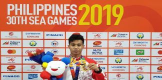 Andi Try Sandi Saputra perih medali emas cabang Takraw di Sea Games 2019 di Filipina.