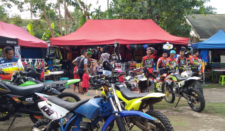 Tempat star dan suasana Stara Adventure Trail 2019. (BERITA.NEWS/Sahabuddin Jaya).