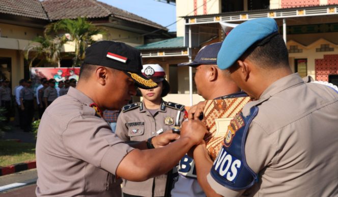 					AKBP Gany Alamsyah Hatta Pimpin Apel Gelar Pasukan Operasi Lilin 2019. (BERITA.NEWS/Sahabuddin Jaya). 