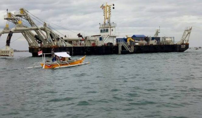 					Ilustrasi penambangan pasir di laut. (int). 