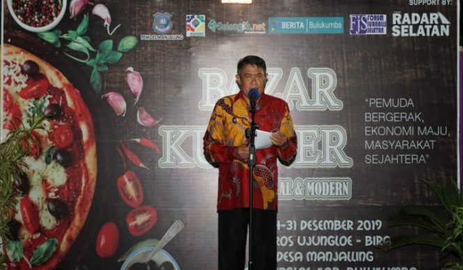 					Bupati Bulukumba ketika membuka Acara Bazar Kuliner di Ujungloe. (BERITA.NEWS/IL). 