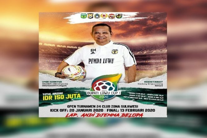 					24 Club Sepakbola Siap Berlaga di Event Bupati Luwu Cup