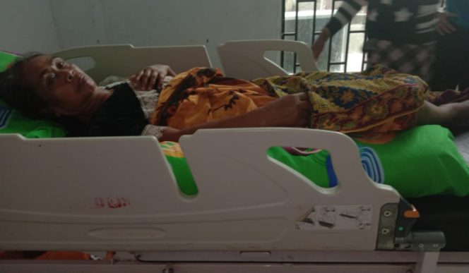 					Korban Bohoria terbaring di ruang perawatan RSUD Lanto Daeng Pasewang. (BERITA.NEWS/Muh Ilham). 