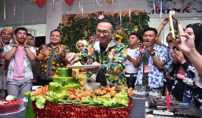 					Muchlis saat menghadiri anniversary Komunitas Gowa Fun Run. (BERITA.NEWS/Putri). 