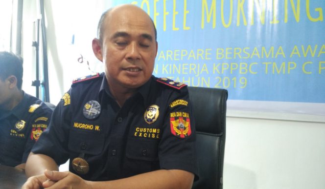 					Kepala Kantor Pengawasan dan pelayanan type Madya Pabean C Parepare, Nugroho Wigijarto. (BERITA.NEWS/Wahyu Adi Saputra). 