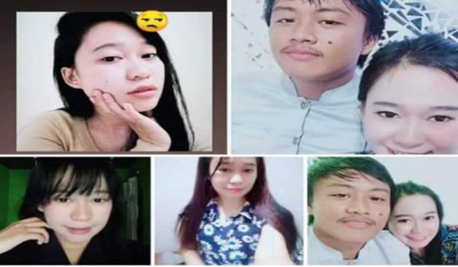 					Foto korban Nur Aini bersama suaminya. (FB/Putri). 