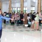 Sekda Gowa, Muchlis saat memantau proses pengambilan kartu ujian CPNS Gowa di hari terakhir. (Foto: BERITA.NEWS/Putri)