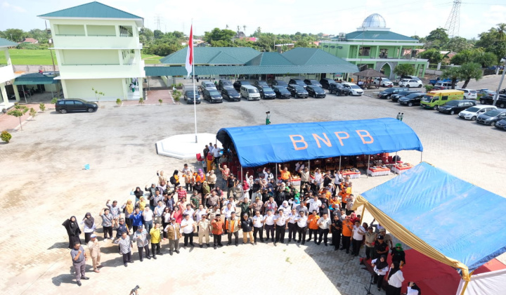 JICA Expert on Conprehensive Disaster Risk Reduction bekerjasama dengan pemerintah Indonesia melalui BNPB gelar pelatihan evakuasi banjir dan peringatan dini. (Foto: BERITA.NEWS/Ist)