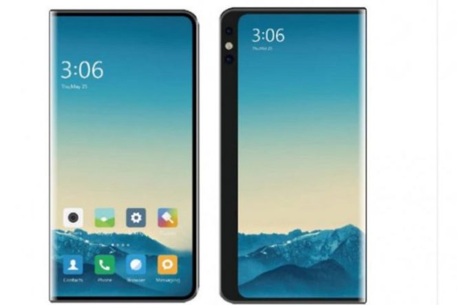 					Desain ponsel lipat Xiaomi yang melipat secara horizontal. (ANTARA/Shot Bytes)