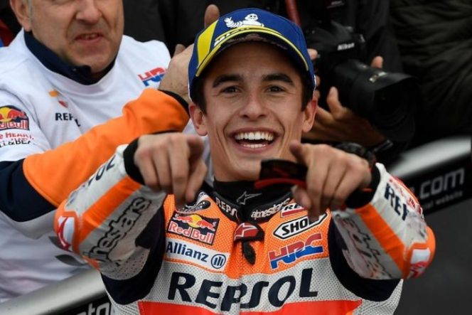					Pembalap tim Repsol Honda MotoGP Marc Marquez (net)