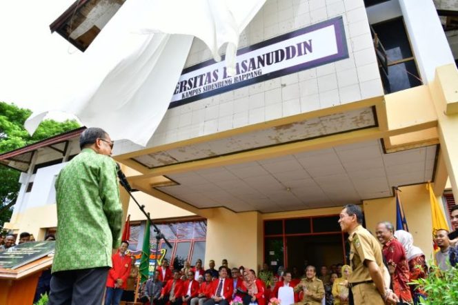					Gubernur Sulsel Nurdin Abdullah saat peresmian Kampus Unhas Sidrap.