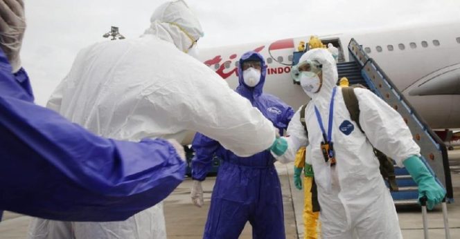 					Evakuasi WNI dari Wuhan. (Foto: dok Kemlu RI)