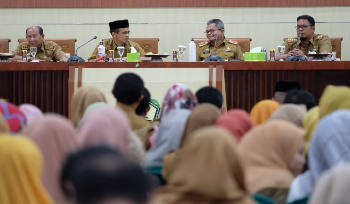 Rapat Koordinasi Perbaikan Data Kependudukan pada Data Terpadu Kesejahteraan Sosial (DTKS). (Foto: BERITA.NEWS/Putri).