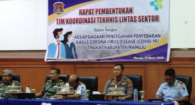 					Rapat pembentukan tim lintas ektor dalam pencegahan virus corona.