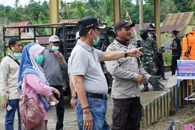 					Didampingi Ketua Pemuda Pancasila, Bupati Luwu Tinjau Posko Covid-19 di Desa Batulappa