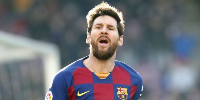					Lionel Messi mencetak Quattrick ke gawang Eibar pada pekan ke-25 La Liga, Sabtu (22/2/2020) (AP Photo)