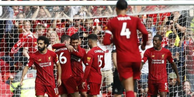 					Selebrasi para pemain Liverpool (AP Photo)