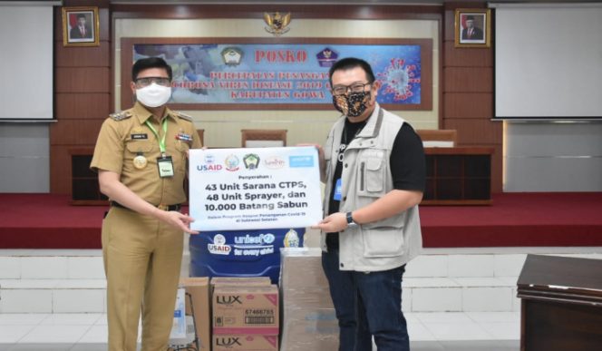 					UNICEF Serahkan Perlengkapan Cuci Tangan ke Pemkab Gowa