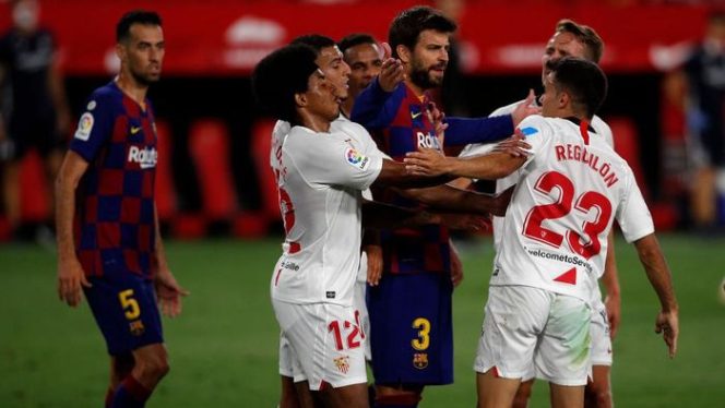 					Barcelona diimbangi Sevilla dalam lanjutan LaLiga (Foto: Getty Images/Fran Santiago)
