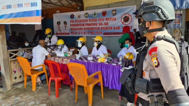 					Hari Kedua Rapid Test Massal di Gowa, 18 Ditemukan Reaktif