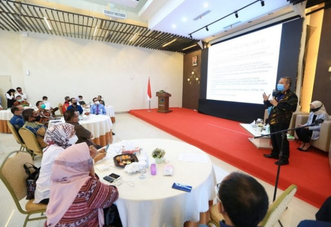 					Silatuhrahmi Pimpinan BUMN, Prof Yusran Paparkan Lelang Program Unggulan Covid 19