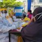 Pelaksanaan rapid test massal di Kabupaten Gowa. (Foto: berita.news/Putri)