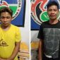 Kedua pelaku RJ dan RA yang diamankan Unit Drugs Hunter Polres Takalar. (foto/Humas Polres Takalar)