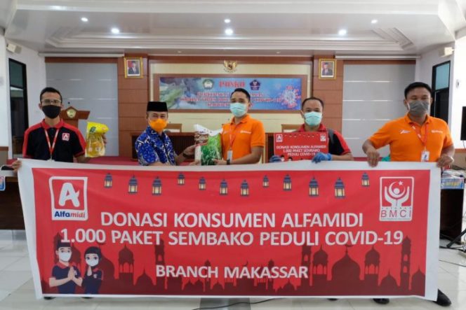 					Gowa Terima Bantuan Paket Sembako dari PT. Midi Utama Indonesia Tbk