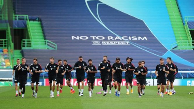 					Setelah menggulung Barcelona, Bayern Munich menolak jemawa saat menghadapi Lyon. Foto: Getty Images/Pool