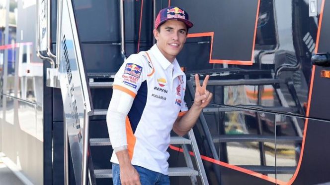 					Marc Marquez masih absen di MotoGP Austria 2020. (Foto: AFP/JAVIER SORIANO)