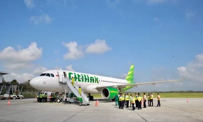 					Pesawat Citilink di Bandara Internasional Banyuwangi (ist)
