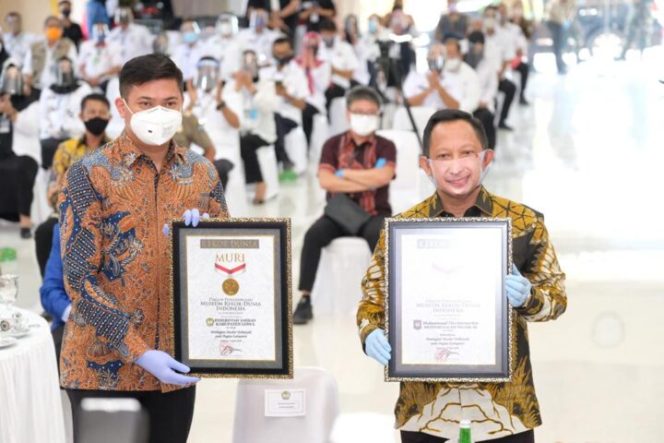 					Mendagri Launching Gerakan Sejuta Masker Pemkab Gowa