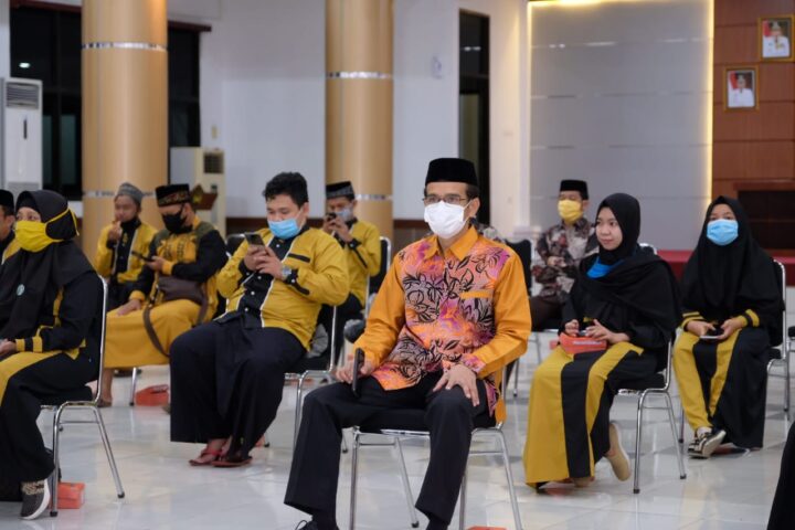 Suasana Musabaqoh Tilawatil Quran (MTQ) ke XXXI Tingkat Provinsi Sulawesi Selatan yang diikuti secara virtual peserta perwakilan Kabupaten Gowa. (Foto: Berita.news/Putri)