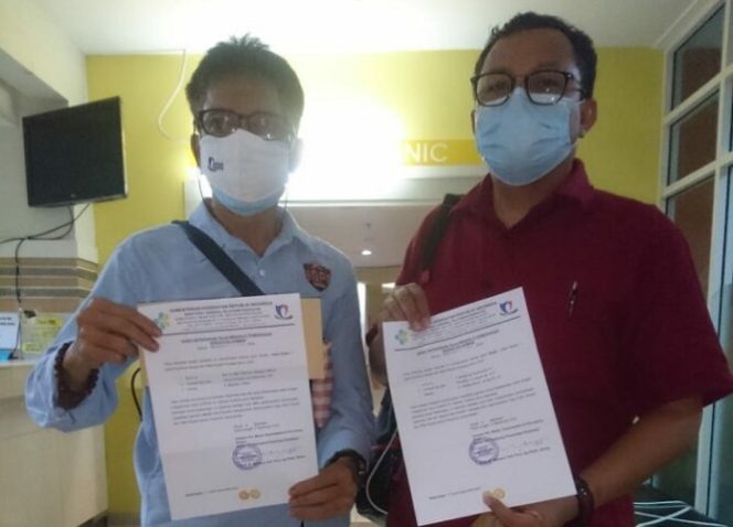 					Pasangan calon kepala daerah RAMAH saat tes kesehatan di RSUP Dr Wahidin Sudirohusodo, Selasa (8/9/2020).