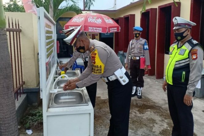 					Tekan Angka Penularan Covid-19, ini Penekanan Kasat Lantas Polres Gowa kepada Personilnya