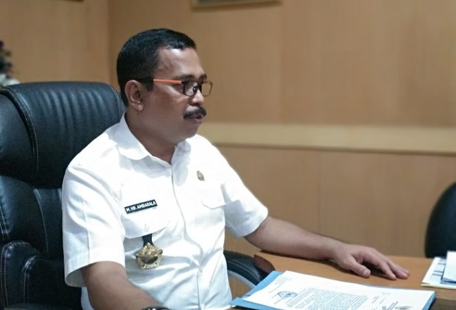 					Kepala Biro Pemerintahan Setda Sulsel Hasan Basri Ambarala. (BERITA.NEWS/Andi Khaerul)