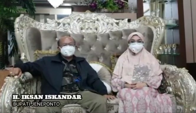 					Bupati Jeneponto dan Istri Positif Covid-19 Tanpa Gejala